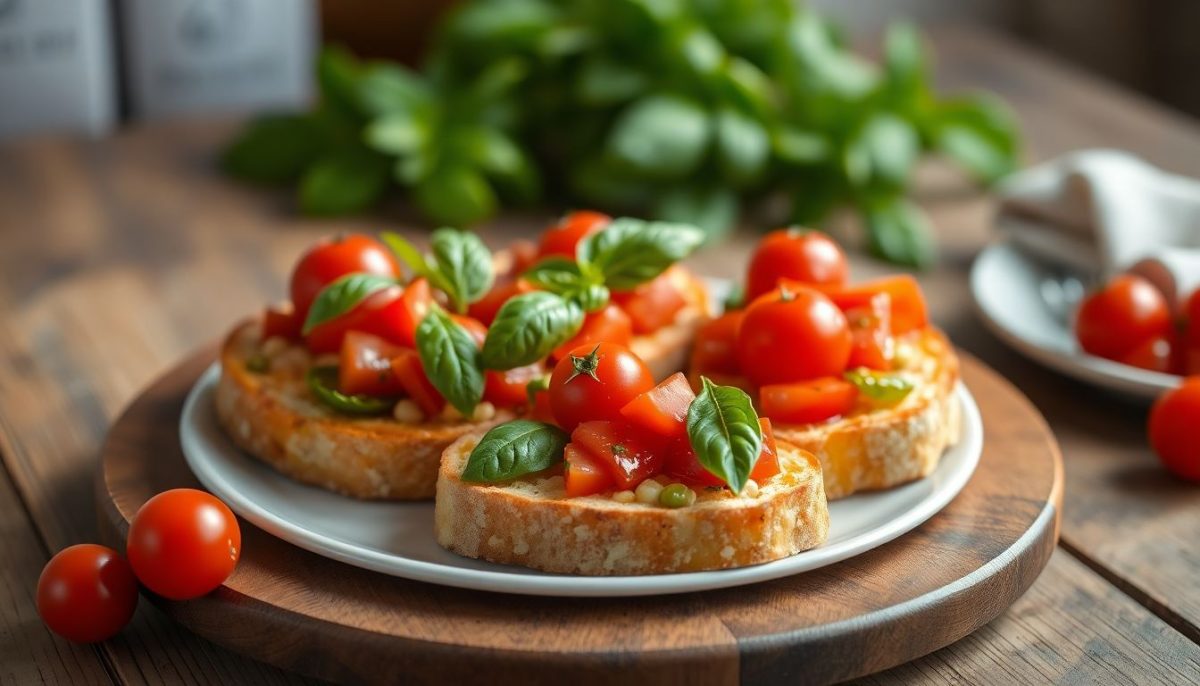 Bruschettas aux tomates cerises et basilic : la recette italienne authentique qui réveille les papilles