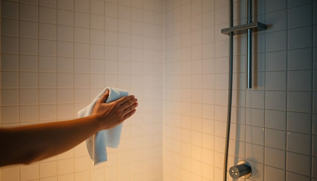 Ce geste simple chaque soir dans la salle de bain évite la moisissure sur les joints sans frotter