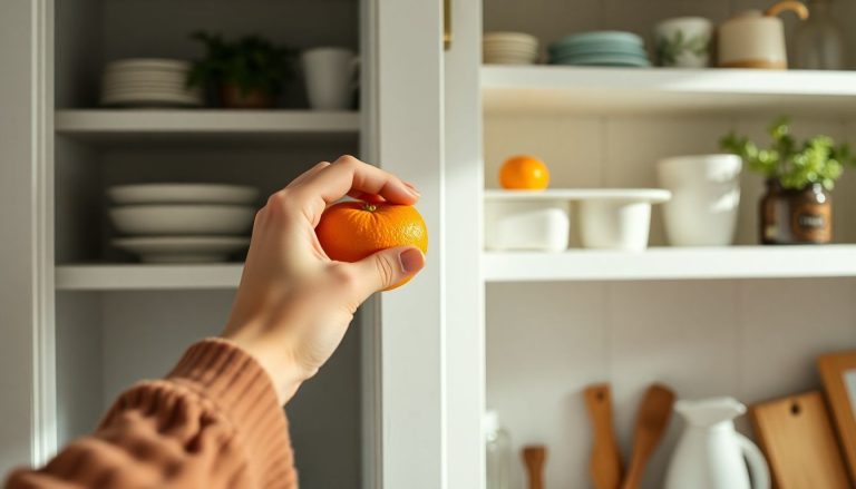 Elle dépose une écorce d'orange dans les placards : la solution naturelle contre les odeurs et les mouches