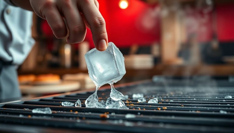 Le glaçon sur la plancha : l'astuce géniale des cuistots pour tout décoller sans frotter