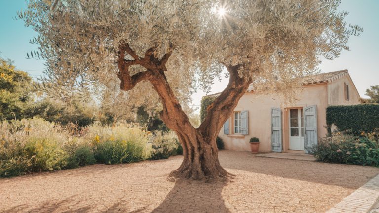 Olivier arbre canicule jardin maison