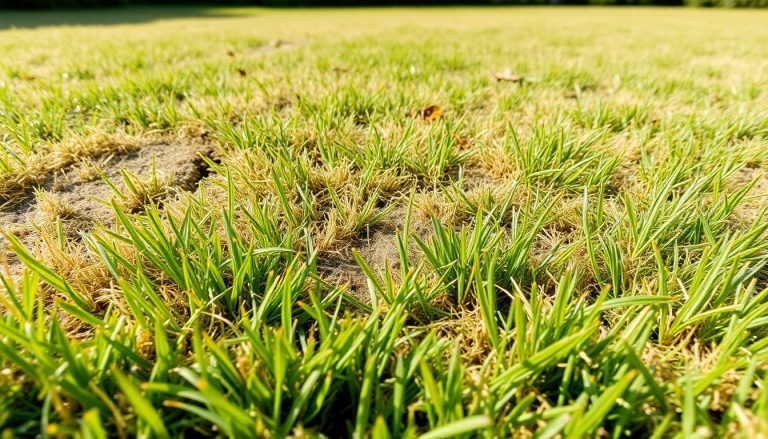 Pelouse abîmée en juin