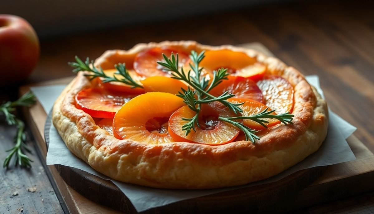 Tarte aux nectarines et romarin : quand la douceur fruitée rencontre l'élégance herbacée