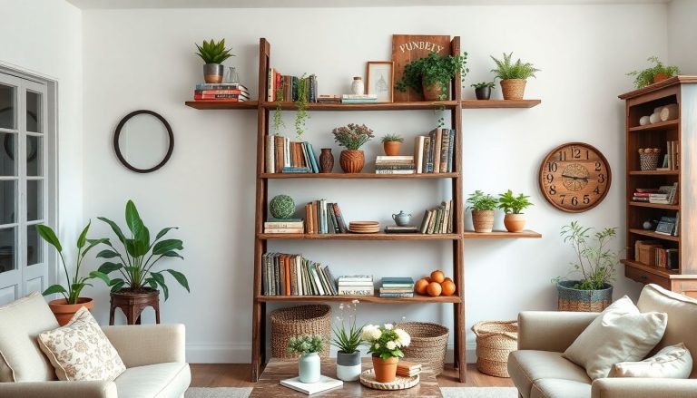 Transformez une vieille échelle en étagère rustique chic avec ce tuto facile