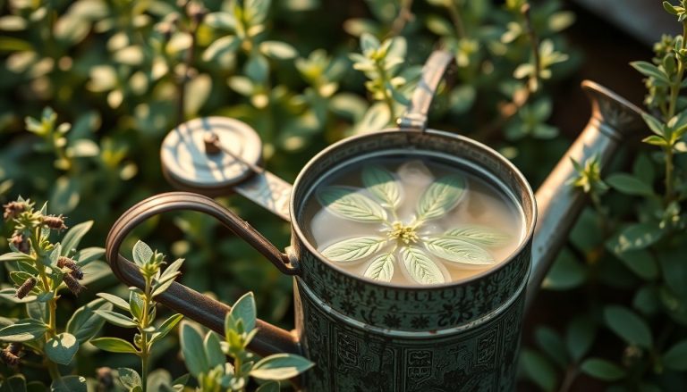 Un bol d'infusion de sauge dans l'arrosoir : le secret méconnu contre les pucerons