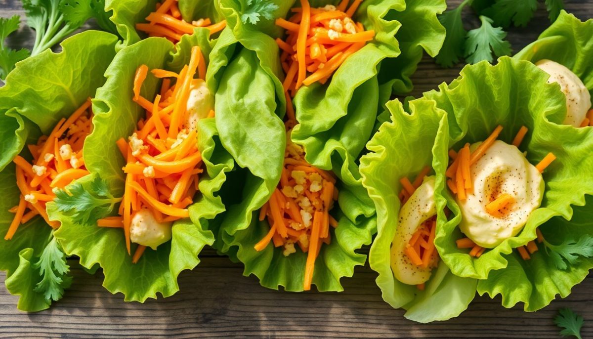Wraps de salade croquante, carotte râpée et houmous : le déjeuner parfait pour vos journées chargées