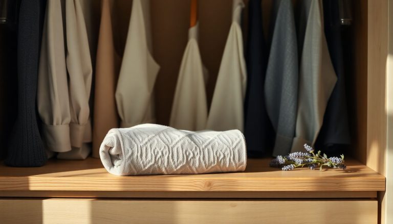 Ce chiffon roulé et parfumé dans la penderie évite les mites… et parfume sans effort