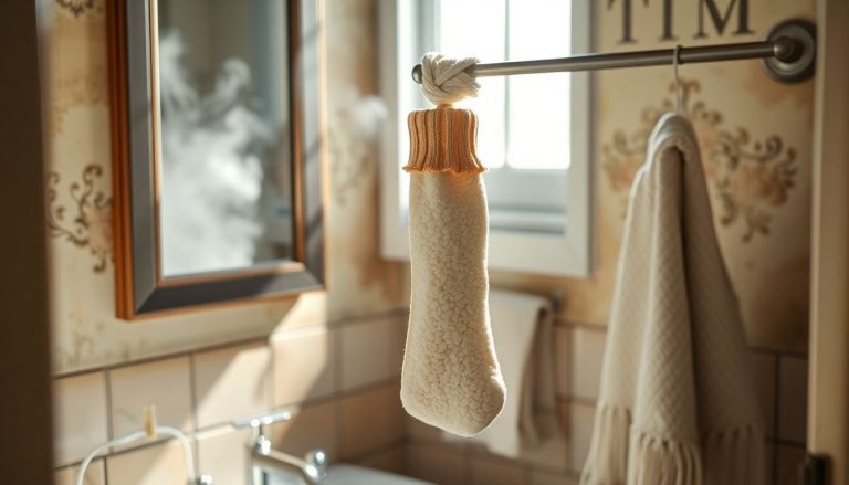 Cette astuce de grand-mère avec une chaussette élimine l'humidité de votre salle de bain pour moins de 2 euros