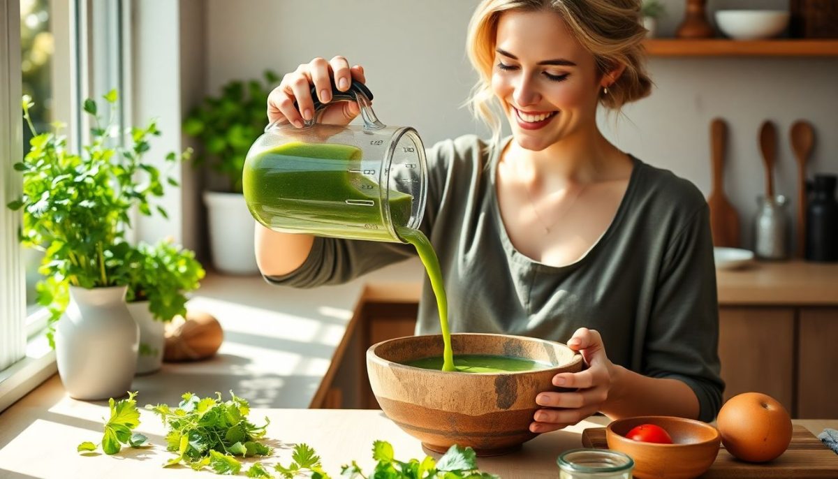 Elle transforme ses restes de salade en soupe froide express : bluffant, et zéro déchet