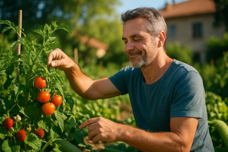 Ce geste méconnu transforme votre potager en juillet : tomates, fraises et courgettes prospèrent malgré la canicule
