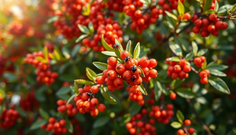 La pyracantha : l'arbuste miracle qui transforme votre jardin en refuge pour coccinelles
