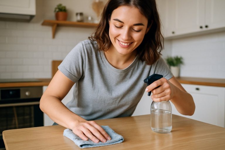 Ni lingettes, ni sprays chimiques : ce que je fabrique avec un vieux t-shirt me sert pour tout