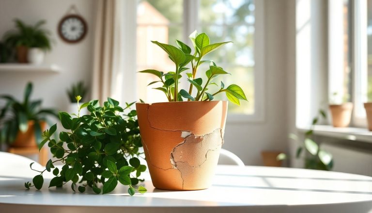 Transformez votre pot cassé en cache-pot design : l'art du recyclage créatif