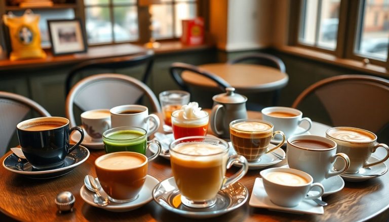 Café noir, Café au lait, Café sucré, Thé vert, Thé noir, Tisanes, Infusions, Chocolat chaud, Matcha, Chaï, Lattes végétaux