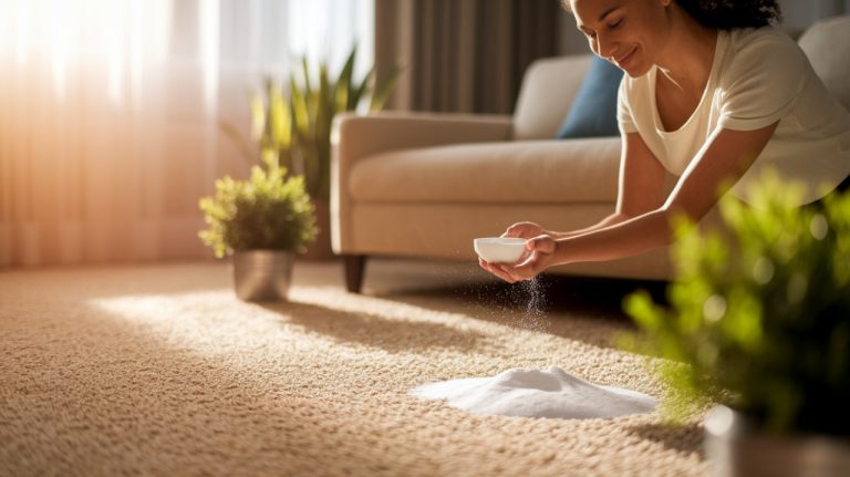 Cette astuce à base de bicarbonate fait des merveilles sur les tapis sans les mouiller