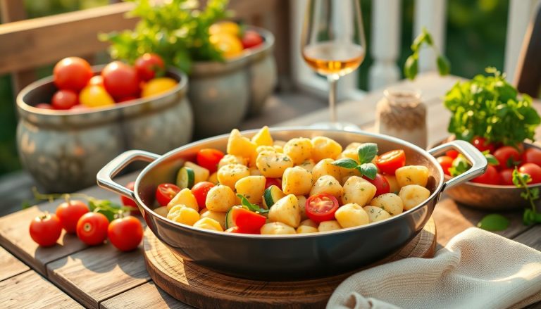Cette poêlée de gnocchis aux légumes d'été transformera vos soirées en festin méditerranéen