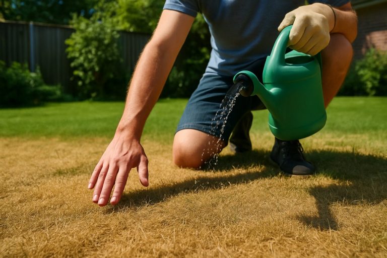 Pelouse jaunie par la chaleur : 7 gestes d'urgence pour sauver votre gazon et retrouver un tapis vert à l'automne
