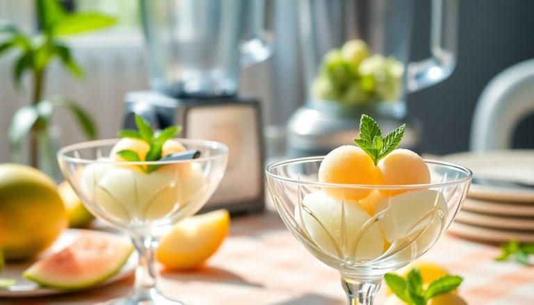 Sorbet express melon-menthe au mixeur : la recette rafraîchissante en 5 minutes