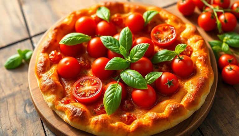 Tarte fine aux tomates cerises et basilic frais : la recette estivale qui fait sensation