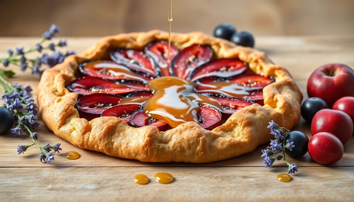 Tarte rustique aux prunes et miel de lavande : la recette parfaite pour sublimer les fruits d'été