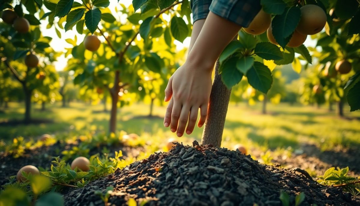 Envie de plus de fruits ? Ce geste au pied de vos arbres fruitiers est la clé