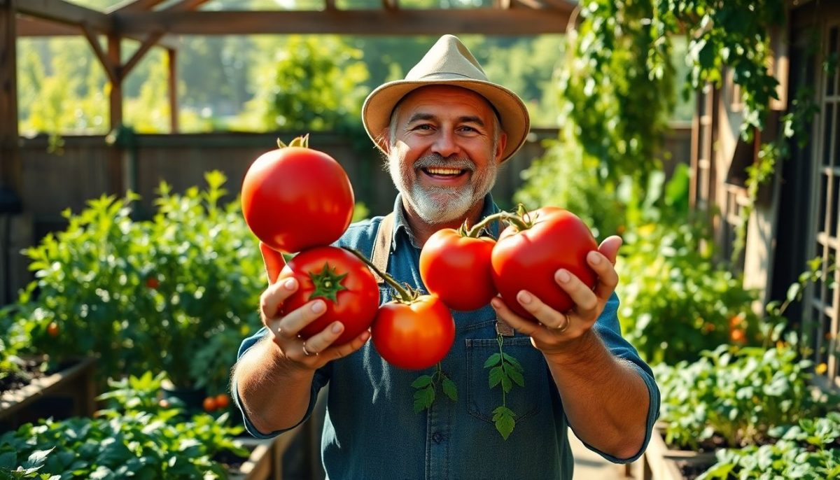 Le secret de ce jardinier pour avoir des tomates XXL sans engrais chimique (et ça tient en 1 geste)