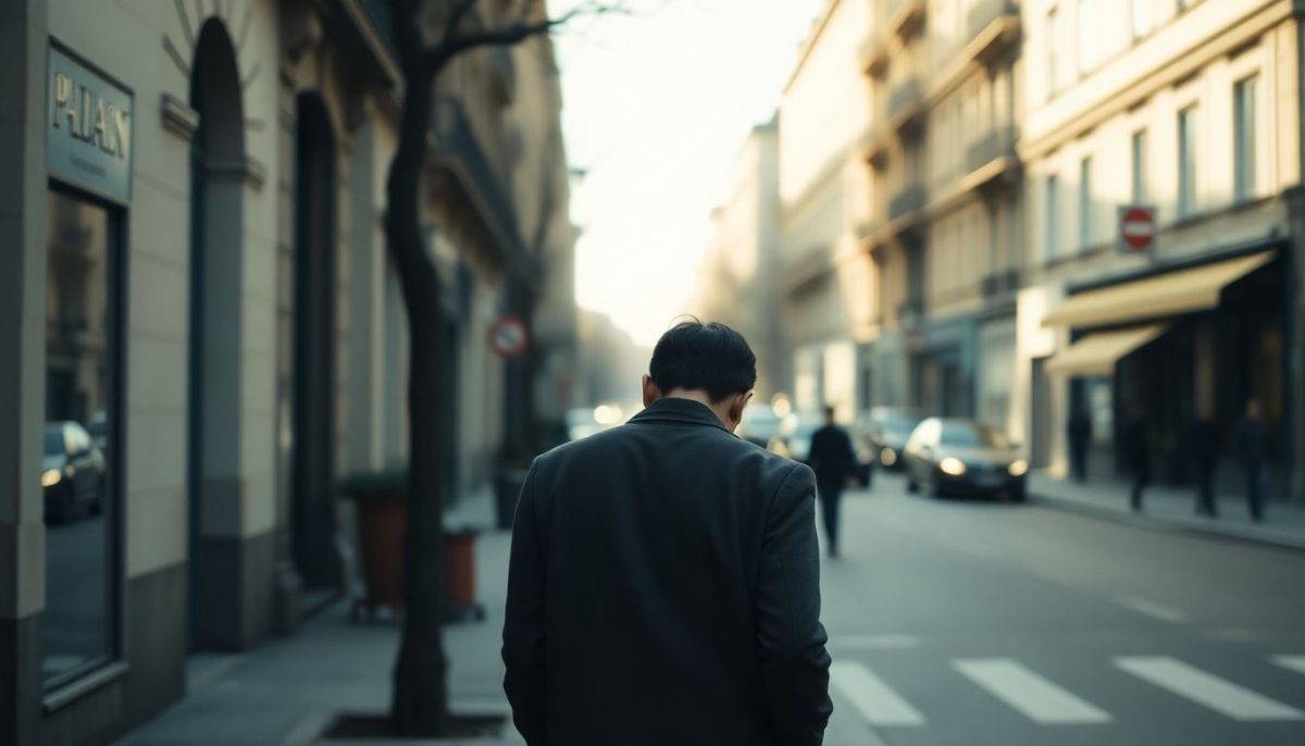 Marcher la tête baissée : ce que révèle cette posture selon la psychologie