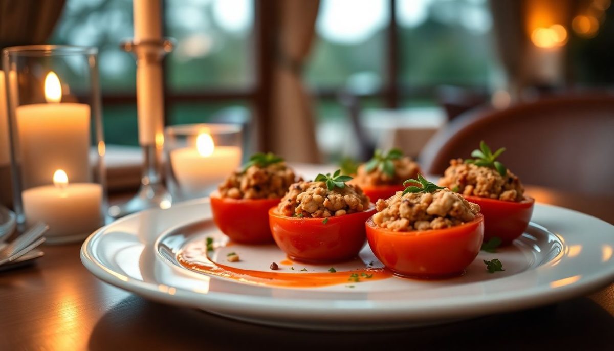 Tomates farcies gourmandes : la recette parfaite pour un dîner romantique à deux