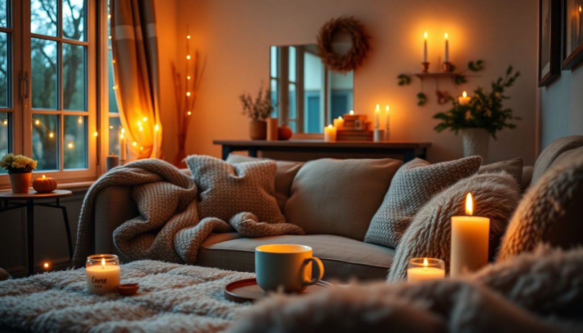 Cette routine lumière + odeur rend votre salon ultra cocooning pour les soirées d'octobre