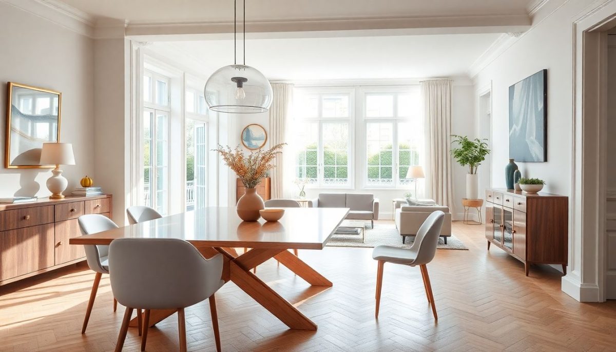 Comment créer une table à manger chic parfaitement intégrée dans votre pièce de vie