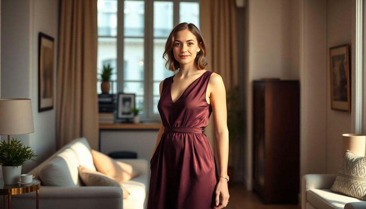 J'ai transformé une robe que je portais tous les jours en tenue de soirée grâce à cette astuce mode toute simple