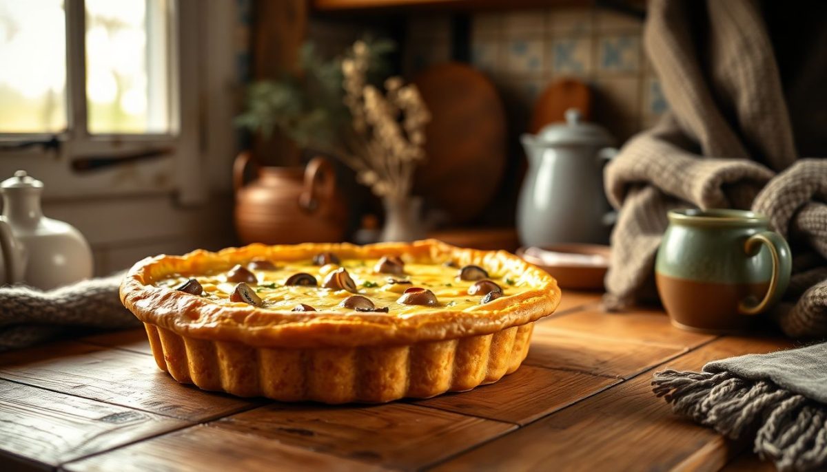 Quiche sans pâte poireaux, champignons, chèvre : la recette réconfortante qui change tout quand il fait froid