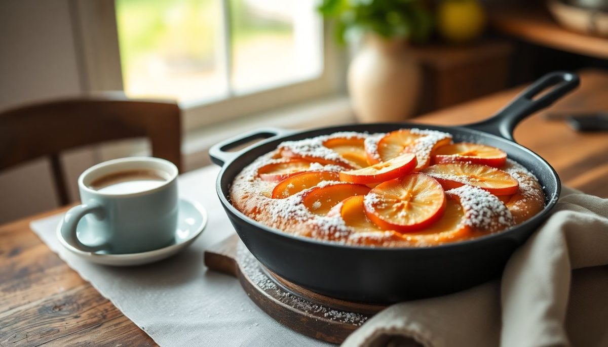 Ce gâteau aux pommes sans four te sauvera (prêt en 10 min à la poêle)