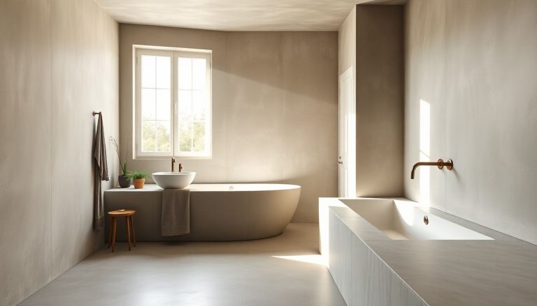 Fini le carrelage dans la salle de bain : le béton ciré révolutionne nos espaces de vie