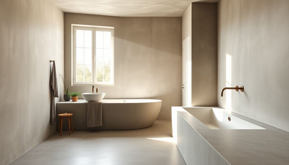 Fini le carrelage dans la salle de bain : le béton ciré révolutionne nos espaces de vie