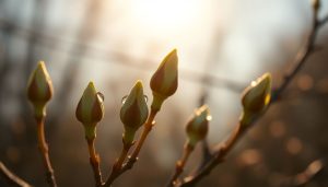 Le moment précis où un bourgeon décide de s’ouvrir ne dépend pas que de la température