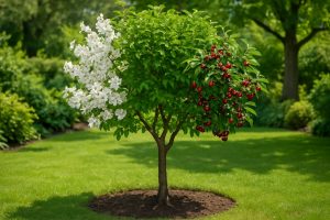 Fleurs au printemps, ombre en été, baies à l’automne : cet arbre coche toutes les cases