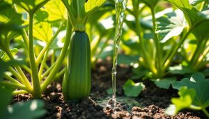 Arrosage des courgettes : la règle générale pour donner exactement la bonne quantité d&rsquo;eau