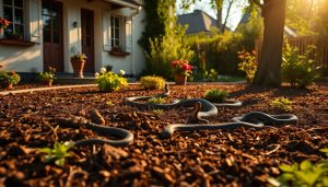 Ce paillis que tous les jardiniers utilisent l'été attire les serpents au pied de la maison