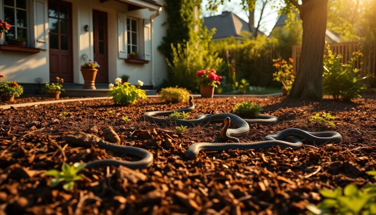 Ce paillis que tous les jardiniers utilisent l'été attire les serpents au pied de la maison