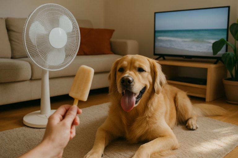 Fortes chaleurs et chien à la maison : les astuces simples pour l'occuper sans sortir