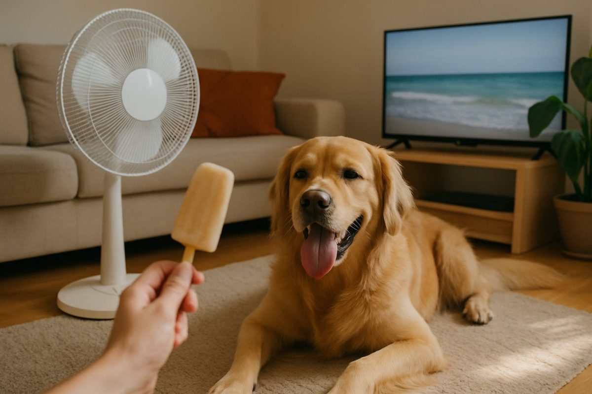 Fortes chaleurs et chien à la maison : les astuces simples pour l'occuper sans sortir