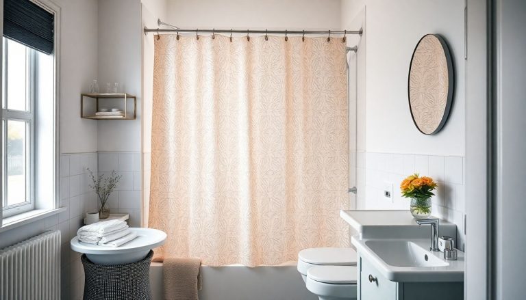 Fini les parois de douche en verre : le rideau de douche, la solution la plus pratique et élégante pour les petites salles de bain