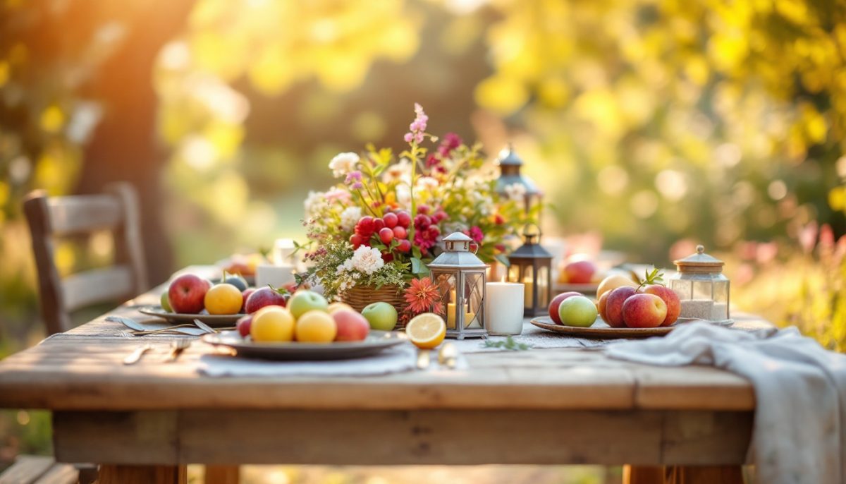 Les anciens dressaient leurs tables d'été sans nappe : voici ce qu'ils plaçaient au centre et pourquoi c'était un choix délibéré