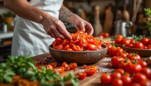 Ne jetez plus les peaux de tomates : cette astuce de chef les transforme en condiment ultra parfumé