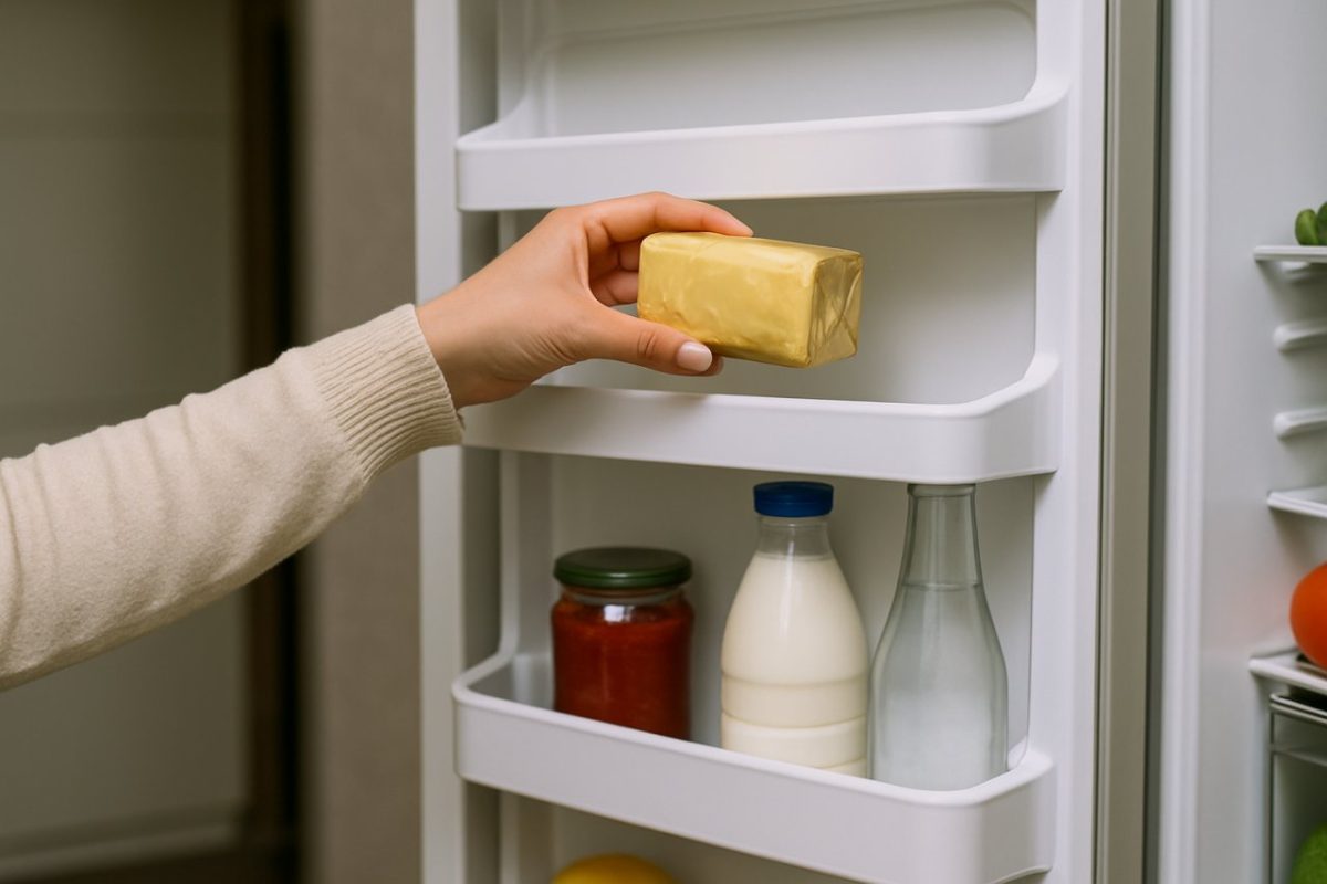 Ranger le beurre dans la porte du frigo : l'erreur que font presque tous les Français selon les experts