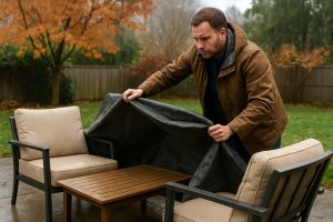 Salon de jardin : quand le rentrer et comment le protéger avant les premières pluies d'automne