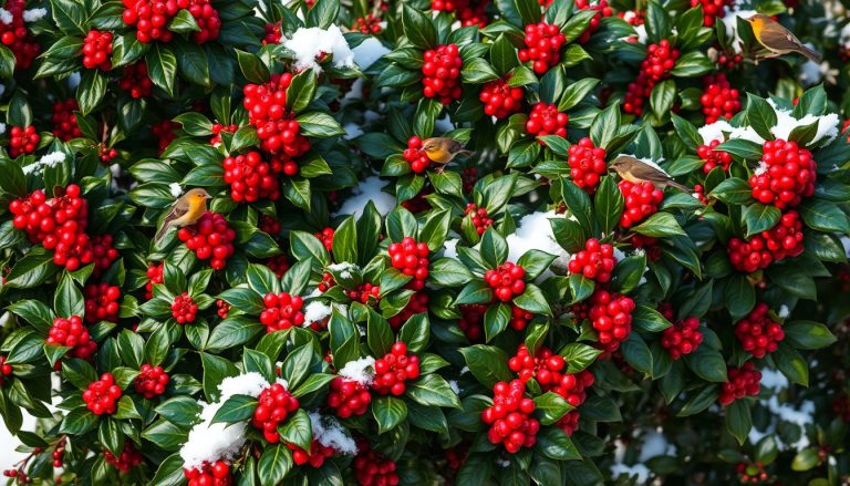 Le Houx : Cet Arbuste aux Baies Rouges qui Réveille le Jardin en Hiver et Nourrit les Oiseaux