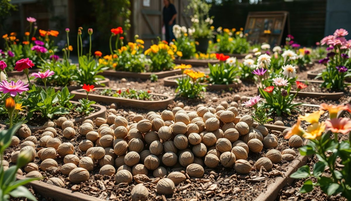 Les coquilles de noix au jardin : des usages insoupçonnés qui valent vraiment le détour